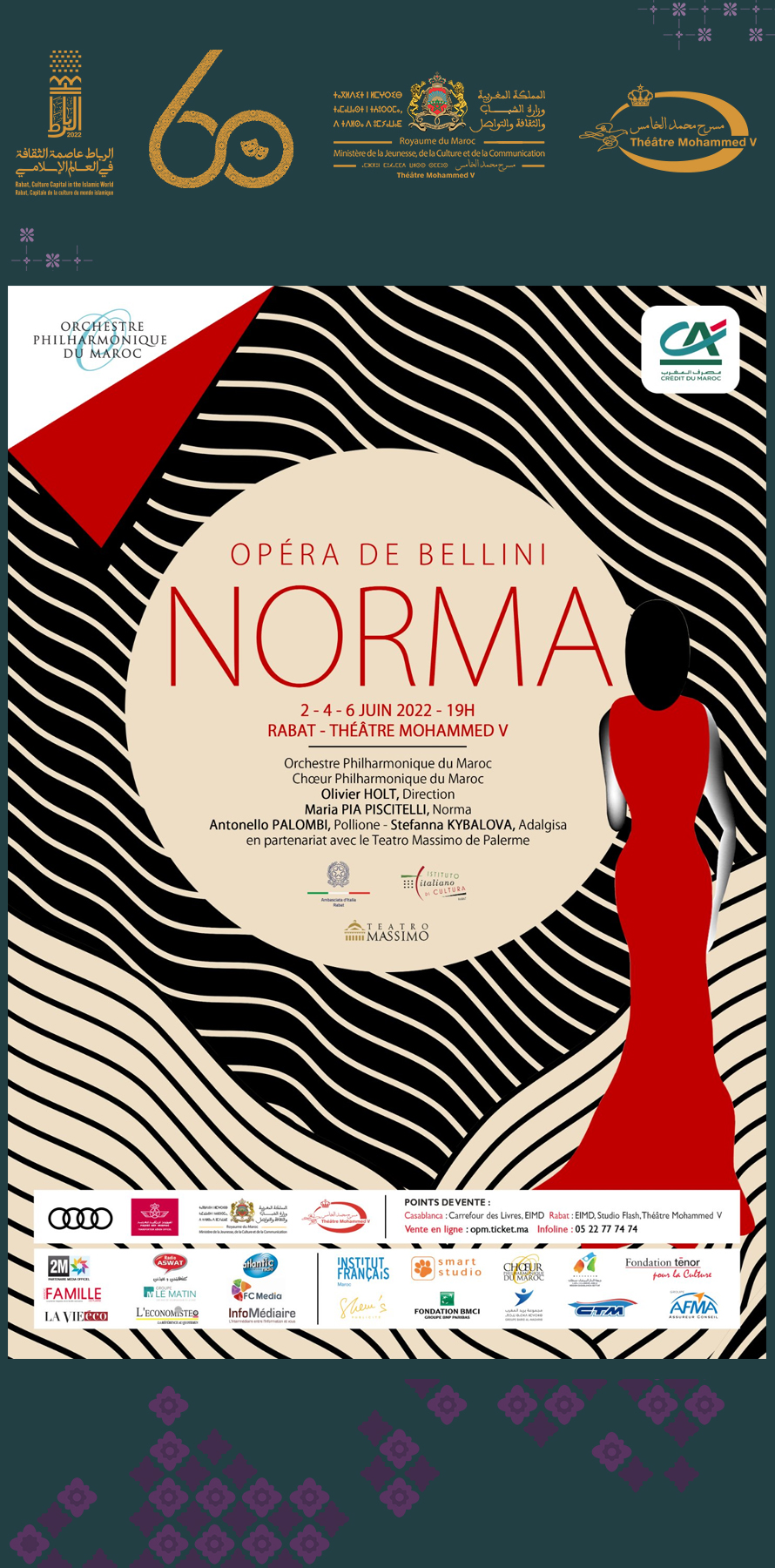 l’Orchestre Philharmonique du Maroc – Opéra NORMA de Bellini